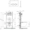 инсталляция Omnires Flush Set, панель смыва STEEL-R45, polished chrome (STFWC1R45-RCR)