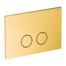 инсталляция Omnires Flush Set, панель смыва STEEL-R45, brushed gold (STFWC1R45-RGLB)