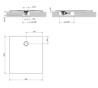 поддон Omnires Aquarock M+ 90х100 matt terracotta (AQUAROCK90-100TE)