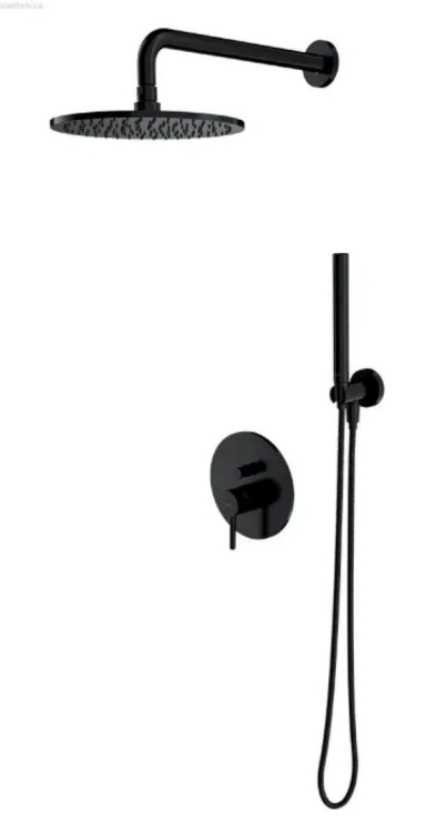 душевая система Omnires Y скрытого монтажа matt black (SYSY18BL)