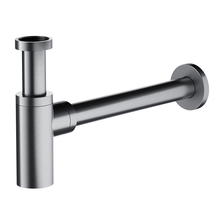сифон для умывальника Omnires бутылочный, brushed nickel (A186NI)