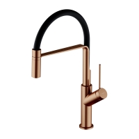 смеситель для кухни Omnires Vita brushed copper/matt black (VI6350BLCPB)