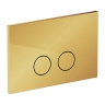 инсталляция Omnires Flush Set ECO, панель смыва STEEL-R45, polished gold (STFWCECO1R45-RGL)