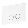 инсталляция Omnires Flush Set, панель смыва STEEL-R45, matt white (STFWC1R45-RWM)