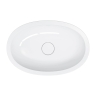 умывальник Omnires Shell M+ 54x34 gloss white (SHELL540UPBP)