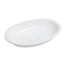 умывальник Omnires Shell M+ 54x34 gloss white (SHELL540UPBP)