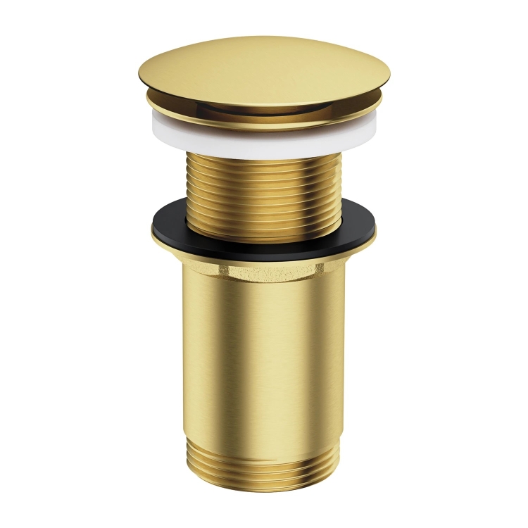донный клапан Omnires click-clack brushed brass (A716BSB)