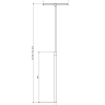 скребок для душевой кабины Omnires Uni с телескопической ручкой, brushed copper (UN60920CPB)