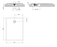 поддон Omnires Aquarock M+ 90х120 matt ash grey (AQUAROCK90-120AG)