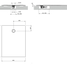 поддон Omnires Aquarock M+ 90х120 matt ash grey (AQUAROCK90-120AG)