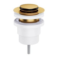 донный клапан Omnires click-clack brushed gold (A47GLB)
