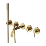 змішувач для ванни Omnires Y на 5 отворів brushed brass (Y1237/1SBSB)