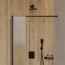смеситель для ванны и душа скрытого монтажа Omnires Parma black mat (PM7436BL)