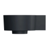 умывальник Omnires Ovo M+ 34,5х33,5 угловой, правый, matt black lava  (OVO335UWPBLV)