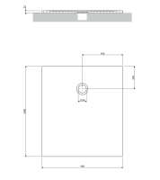 поддон Omnires Aquapure M+ 90х100 matt white (AQUAPURE90-100BM)