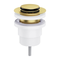донный клапан Omnires click-clack brushed brass (A47BSB)