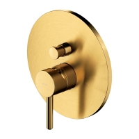 внешняя часть смесителя для ванны и душа Omnires Y скрытого монтажа, brushed gold (Y1235ROGLB)