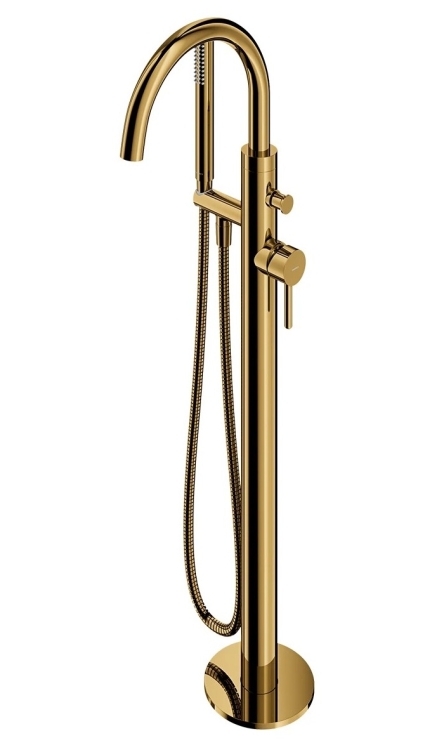 смеситель для ванны Omnires Y отдельностоящий, polished gold (Y1233-SGL)