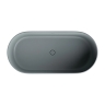 ванна Omnires Ovo M+ 160х75 овальная matt ash grey (OVO160WWZPAG)