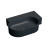 умывальник Omnires Ovo M+ 55,5x38,5 угловой, правый, matt black lava (OVO555UWPBLV)
