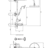 душевая система с термостатом Omnires Armance chrome (AM5244/6CR)