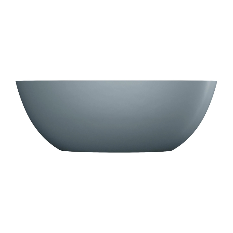 ванна Omnires Shell M+ 160х75 овальная matt ash grey (SHELLWWZPAG)