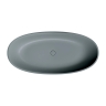 ванна Omnires Shell M+ 160х75 овальная matt ash grey (SHELLWWZPAG)