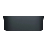 ванна Omnires Ovo M+ 160х75 овальная matt black lava (OVO160WWZPBLV)