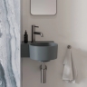 умивальник Omnires Ovo M+ 34,5х33,5 кутовий, лівий, matt ash grey (OVO335UWLAG)