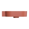 умывальник Omnires Ovo M+ 55,5x38,5 угловой, левый, matt terracotta (OVO555UWLTE)