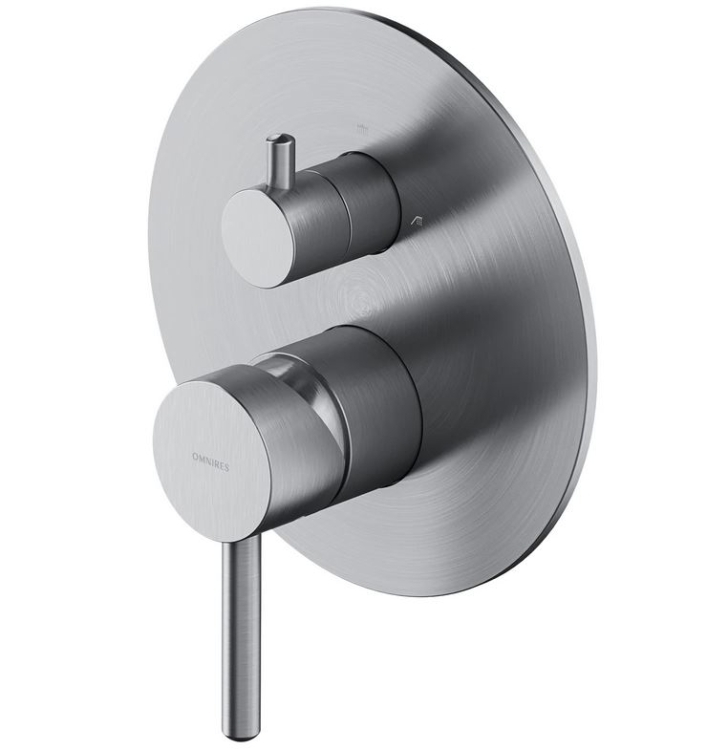 змішувач Omnires Y на 3 споживача зовнішня частина brushed nicel (Y1248RONI)