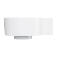 умывальник Omnires Ovo M+ 34,5х33,5 угловой, правый, gloss white (OVO335UWPBP)