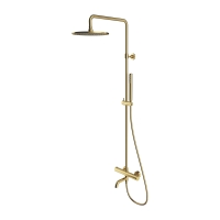душевая система Omnires Y с термостатом, brushed brass (Y1234BSB)