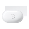 умывальник Omnires Ovo M+ 55,5x38,5 угловой, правый, gloss white (OVO555UWPBP)