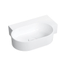 умывальник Omnires Ovo M+ 55,5x38,5 угловой, правый, gloss white (OVO555UWPBP)