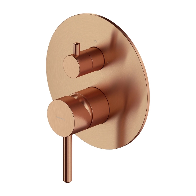 внешняя часть смесителя для душа Omnires Y скрытого монтажа, brushed copper (Y1247ROCPB)