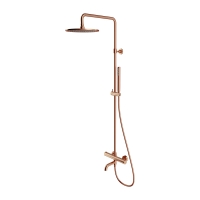 душевая система Omnires Y с термостатом, brushed copper (Y1234CPB)