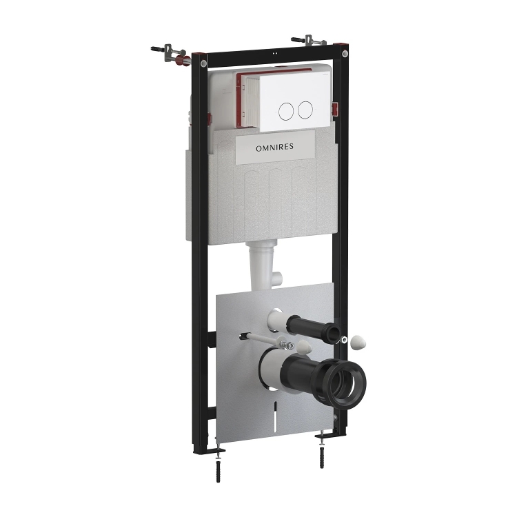 инсталляция Omnires Strongframe, панель смыва ECO, matt white (STFWCECO1M-RWM)