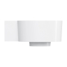 умивальник Omnires Ovo M+ 34,5х33,5 кутовий, лівий, gloss white (OVO335UWLBP)