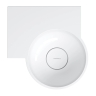 умивальник Omnires Ovo M+ 34,5х33,5 кутовий, лівий, gloss white (OVO335UWLBP)