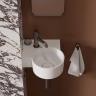 умивальник Omnires Ovo M+ 34,5х33,5 кутовий, лівий, gloss white (OVO335UWLBP)