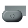 умывальник Omnires Ovo M+ 55,5x38,5 угловой, правый, matt ash grey (OVO555UWPAG)