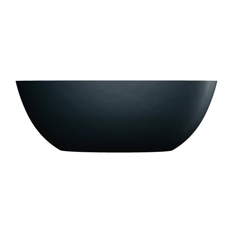 ванна Omnires Shell M+ 160х75 овальная matt black lava (SHELLWWZPBLV)