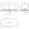 ванна Omnires Shell 175x78 отдельностоящая ash grey (SHELL175WWAG)