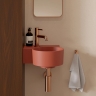умивальник Omnires Ovo M+ 34,5х33,5 кутовий, лівий, matt terracotta (OVO335UWLTE)