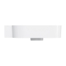 умывальник Omnires Ovo M+ 55,5x38,5 угловой, левый, gloss white (OVO555UWLBP)