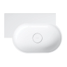 умывальник Omnires Ovo M+ 55,5x38,5 угловой, левый, gloss white (OVO555UWLBP)