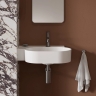 умывальник Omnires Ovo M+ 55,5x38,5 угловой, левый, gloss white (OVO555UWLBP)