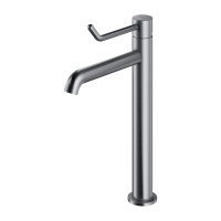 смеситель для умывальника Omnires Y высокий brushed nickel (Y1212ID-NI)