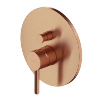 внешняя часть смесителя для ванны и душа Omnires Y скрытого монтажа, brushed copper (Y1235ROCPB)